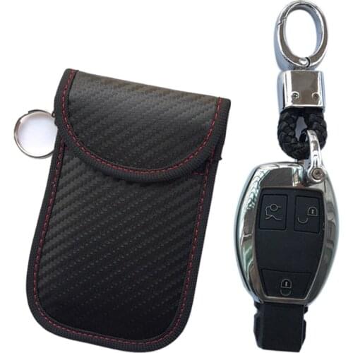 Car Key Signal Blocker Faraday Bag Keyless Fob RFID Blocking Pouch Case Car key shielding bag anti-scanning RFID bag
