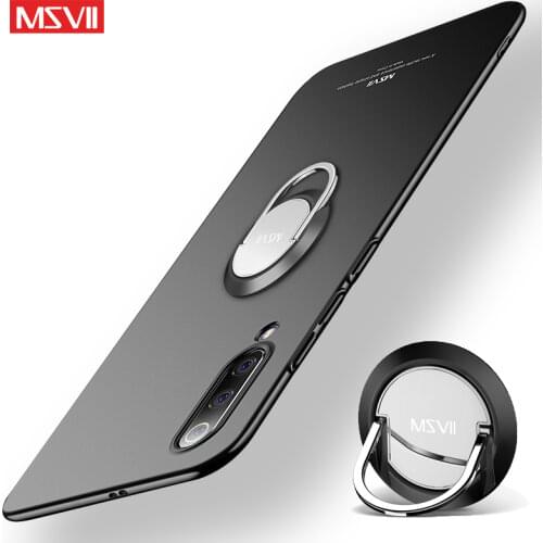 Mi 9 Case MSVII Matte Cover For Xiaomi Mi9 SE Mi8 Pro Case Xiomi Mi CC9 Pro Ring Holder Cover For Xiaomi Mi 9T Mi 8 9 Lite Cases