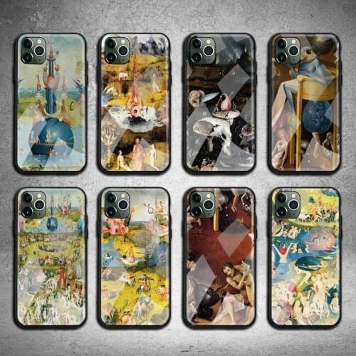Garden Of Earthly Delights Phone Case Tempered Glass For iPhone 12 pro max mini 11 Pro XR XS MAX 8 X 7 6S 6 Plus SE 2020 case