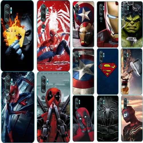 Super Hero Phone Case Cover For Xiaomi Mi 10 Pro Lite Xiaomi10 Pro Back Cover For Xiaomi Mi Note 10 Lite Pro Case Shell Bags