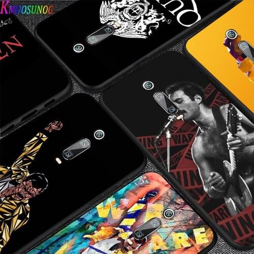 Bright Black Cover Freddie Mercury Queen For Xiaomi Redmi 10X 9C 9A 9 GO K20 8A 8 7A 7 S2 6A 6 5 4X Pro 5G Phone Case