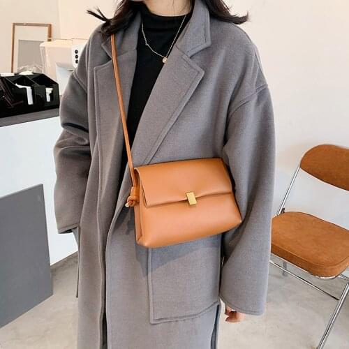 Chuwanglin Simple Solid Color PU Leather Crossbody Bags For Women Trend Branded Shoulder Bag Handbags Luxury Hand Bag 6091710
