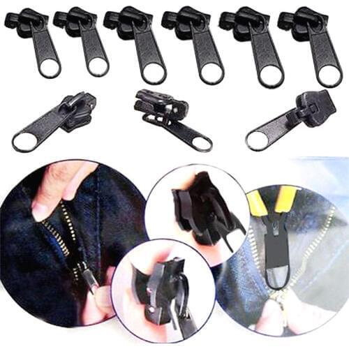 6 PCS/Set Universal Instant Fix Zipper Repair Kit Replacement Zip Slider Teeth Rescue New Design Zippers For Sewing Clothes