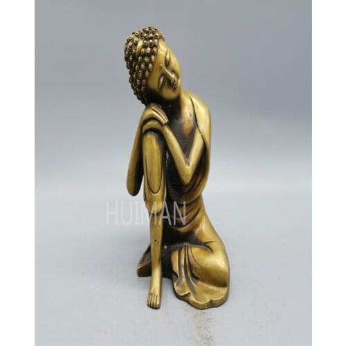 China Brass Statue Luck Wealth As One Wishes Guanyin Metal Crafts Home Decoration