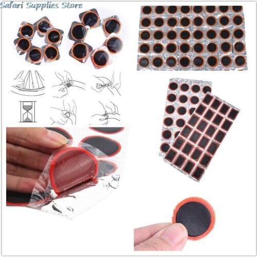 Round High Quality Bicycle Bike Puncture Maintenance Tire Tyre Rubber Patch Piece Repair Tools Kits for Cycling Tyre