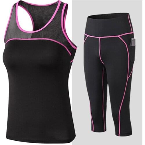 2021 New Women Yoga Set Quick Dry 2 Piece Suit Female Outdoor Sportswear Fitness suit Plus Size Sport Workout for woman