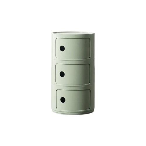 Bedside Table Modern Minimalist Round Creative Small Cabinet Mini Simple Plastic Side Cabinet