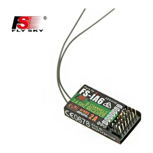 FLYSKY FS-iA6 IA6 2.4G 6CH AFHDS Receiver for FLYSKY FS-i10 FS-i6 I6x Radio Transmitter RC Helicopter Airplane FPV Racing Drone