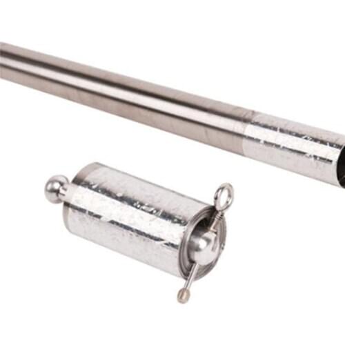 Silver Appearing Cane Metal Steel Professional Trick Prop Stretchable Extendable Stick Stress Relieve High Elasticity Magic Toy