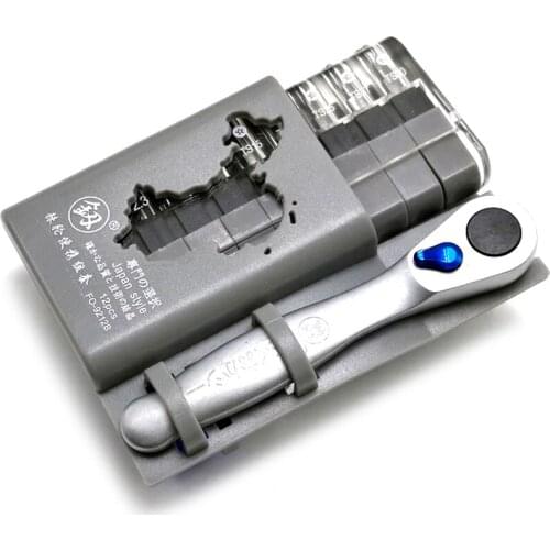 SET-A , Phillips Slotted Hex Screwdriver , Multifunctional Folding wrench set , Mini Ratchet Wrench Tools,H021