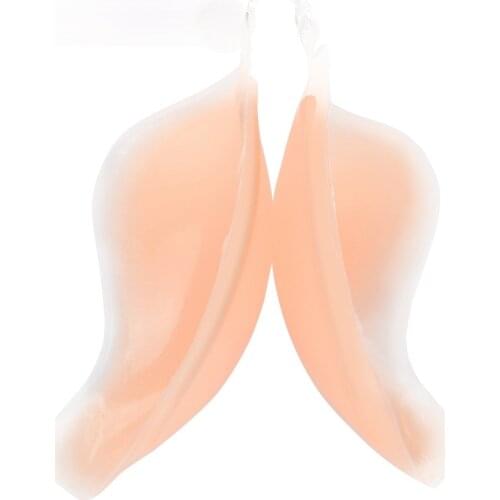 Silicone Invisible Bra, Womens Sexy Winged Sexy Transparent Strapless Underwear, Small Breasts Super Gathered Silicone Bra