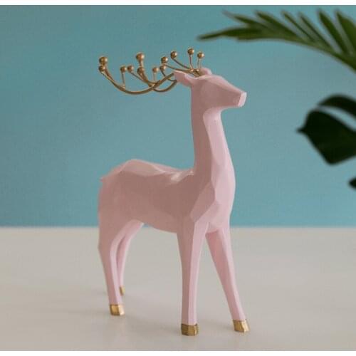 Nordic style Elk decoration home furnishing creative living room TV wine cabinet decorative accessories new house gift ornament