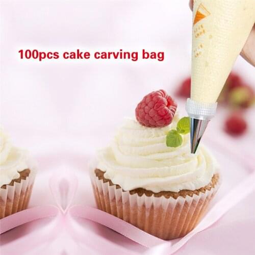 Cream bag Cake tool bag Disposable food bag Baking bag Dessert bag cornucopia Ice cream bag Feeding bag DIY baking bag