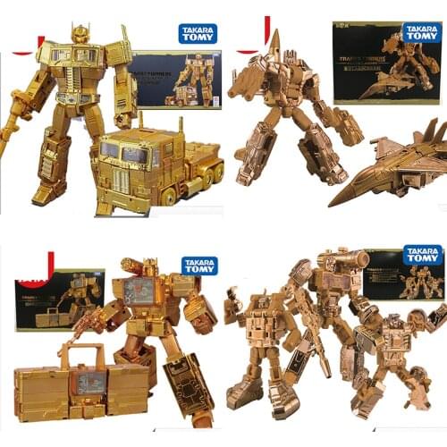 Transformers Optimus Prime Starscream Soundwave Perceptor 35th Anniversary Edition Golden Lagoon Golden MP10G Model Doll ToyGift