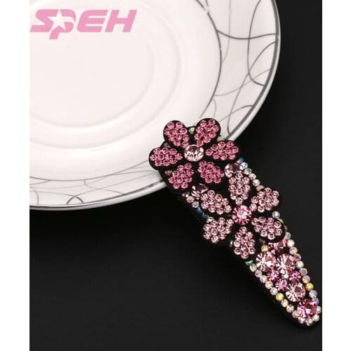 Korean versatile hair accessories, headwear, flowers, Rhinestone Hair Clips, side clips, bangs, BB clips manufacturer wholesale