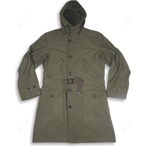 Ww2 US army green outdoor M47 Windbreaker Pure cotton outdoor Coat