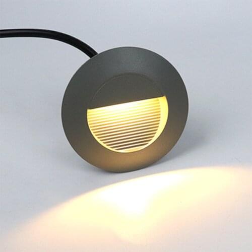 Waterproof Led Wall Lamp Outdoor 3W LED Stair Light Step Lights Recessed Staircase Light Aluminum Hallway Porch Light