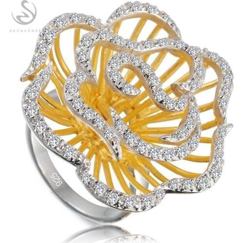 Eulonvan Cute 925 sterling silver wedding rings Jewelry & Accessories for women Shinning White Cubic Zirconia S-3792 Size 6 7 8