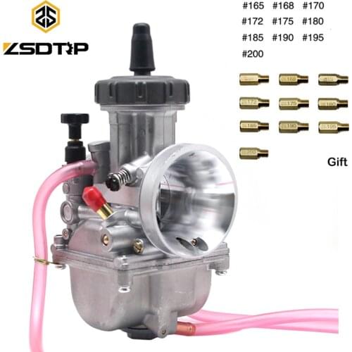 ZSDTRP Keih Carburetor 33 34 35 36 38 40 42mm Racing Carb Universal 2T 4T Dirt Bike Motorcycle Scooter ATV Quad with Main Jet