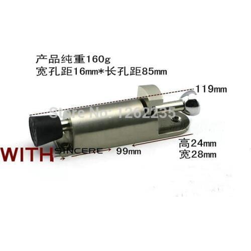 100 * 28mm High quality foot door smoking Door brakes Door Locator Foot Door Stopper Fixed at any angle Wholesale