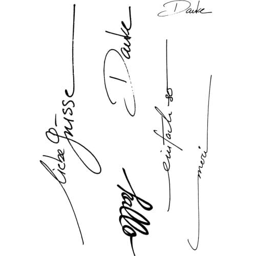 11x16 signature New Transparent Clear Rubber Stamp Sheet Cling Scrapbooking Photo Album PaperCard DIY Craft