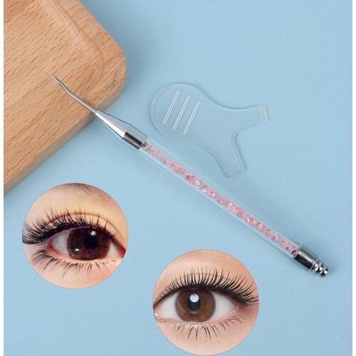 2Pcs/set Eyelash Perming Lifting Sticks Clean Up Rods Lamination Eyelashes Separating Tool With Y Shape Comb Brush Lash Lifting