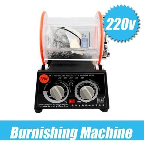 220 V two-way Timing control of motor speed Burnishing Machine Jewellery polishing workpiece Gold and silver jewelry polishing g