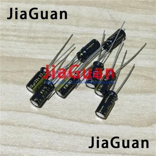 50pcs NICHICON KW 35V33UF 5X11MM audio electrolytic capacitor 33uF/35v kw 85 degrees FW upgrade version 35V 33UF
