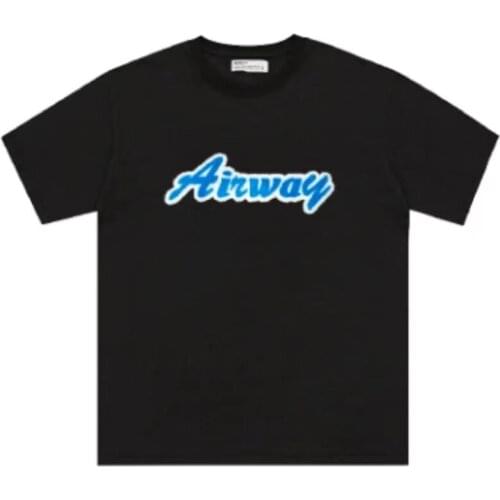 Base Flocking Short Sleeve T-Shirt Country Tide Summer Simple Print Solid Color Backing Shirt Loose Men And Women Couples