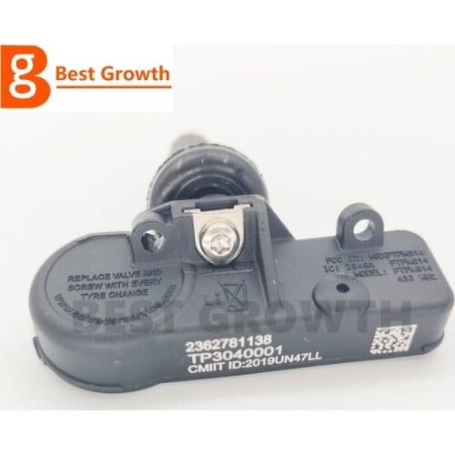 Tire Pressure Monitor TP3040001 For JAC S3 S5 S2 M4 M5 RS A30 TPMS Sensor 2362781138 433MHZ