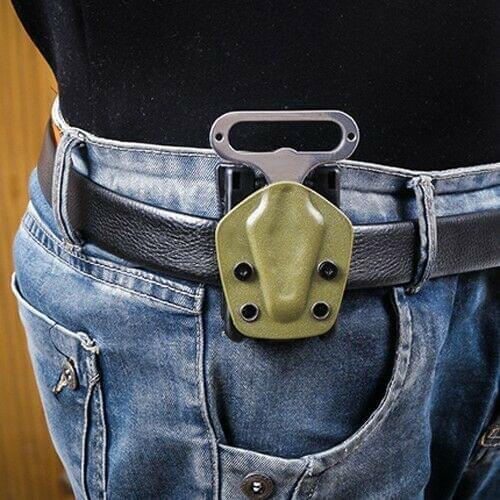 EDC Tactical Stainless Steel Wrench Bottle Opener Key Chain Ring Crowbar Pry Bar Self-defense Screwdriver Portable Spike Tool