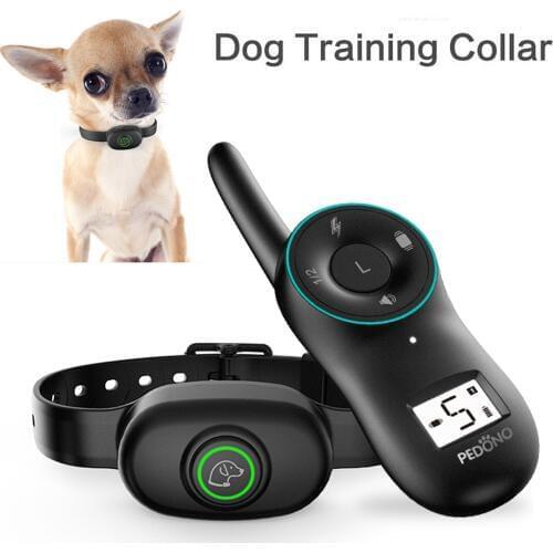 Dog Electric Collar Waterproof Dog Training Collar Rechargeable Remote Dog Bark Control Collar Anti Bark Pet Trainer Shock Vibra