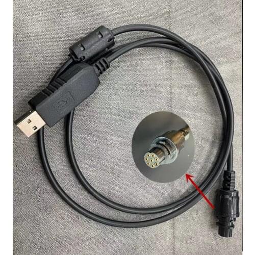 PC109 USB to 8-pin Aviation Connector Programming cable for Hytera MD610 MD620 MD650 car digital radio