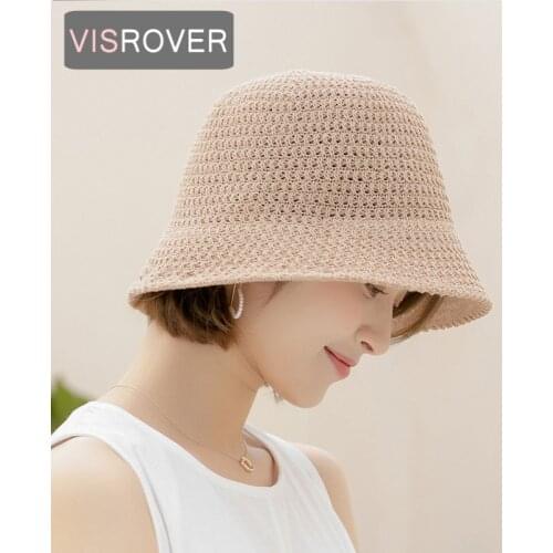 VISROVER new 6 colorways Summer Bucket cap for Women spring fishing hat outdoor sports Autumn ladies hat gift wholesales