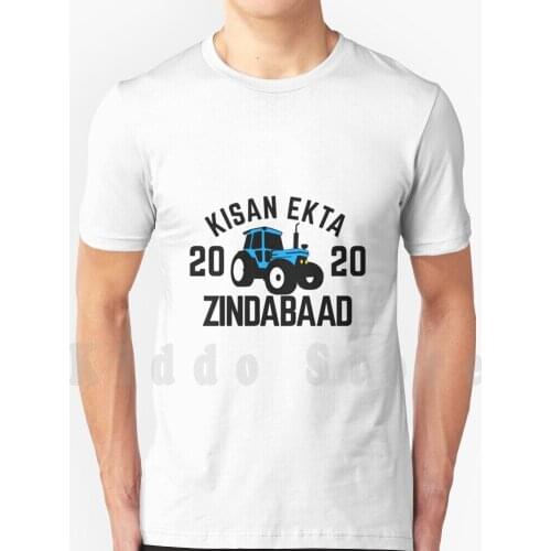 Kisan Ekta Zindabaad-Non Profit Artwork In Support For Farmers T Shirt Men Cotton Cotton S-6Xl Punjabi Punjab India Indian Farm