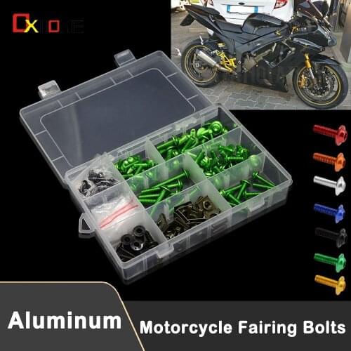 Motorcycle Fairing Bolts Kit Bodywork Screws Nut For Kawasaki ZX12R ZX6R ZX636R ZX6RR ZX9R ZZR600 Z900 Z650 VERSYS 1000 VULCAN