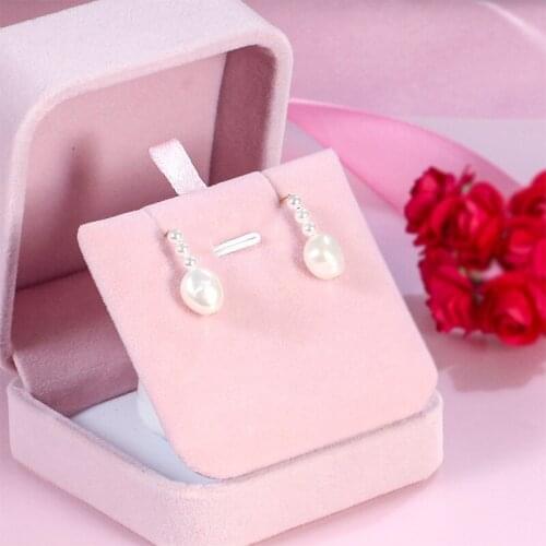 Liemjee S925 Silver Irregular Beads Pearl Earrings All-Match Fashion Jewelry For Women Feature Namour Charm Gift All Seasons