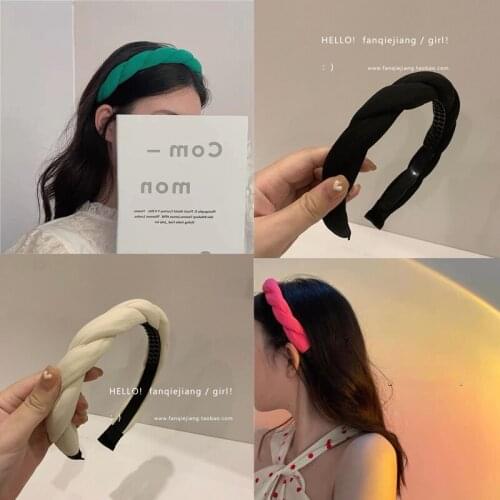 Fashion Retro Sponge Cross Hairband Headwrap Hair Accessories For Women Girls Elegant Simplicity Headwear Hair Hoop Headband
