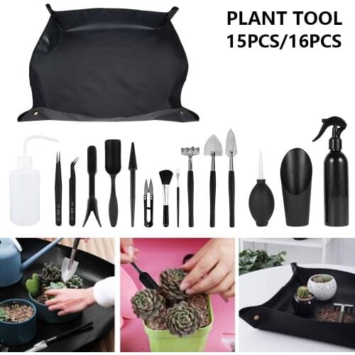 Mini Garden Hand Tools Set Succulent Plants Tools Transplanting Tools Miniature Planting Gardening Tool Set for Indoor Miniature