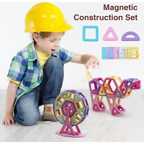 Building Blocks Set Durable Imaginative Kids Magnet Toys Building Puzzle Tiles Educational Toys for Imaginative Development