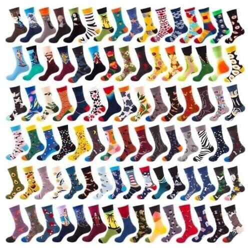 Hot Sale Classic Autumn Winter socks Women Personality Art Van Gogh Mural World Famous Painting Female Socks Oil Happy Socks