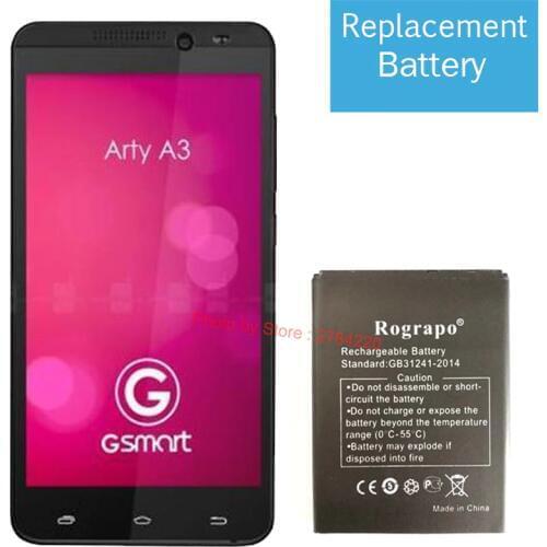 New 2000mAh Replacement Battery Bateria Batterie Baterij For Gigabyte GSmart Arty A3 Cellphone Mobile Phone Batteries
