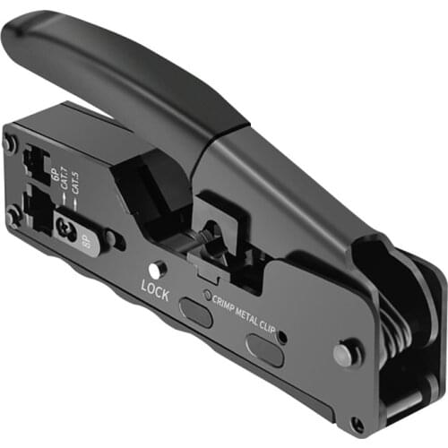 Network Telecom Crimping Tool for Cat7 Cat8 Tail Clip Rj45 Cat5e Cat6 Cable Clamp Rj11 6p Telephone Line Connector Clamp Pliers