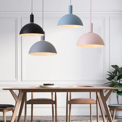Nordic simple modern restaurant bar counter clothing store macalon pot lid single head chandelier YHJ122501