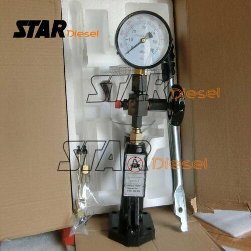 SH60 Nozzle Tester Black Hand Pump Piezo Calibration Machine S0098 For Diesel Fuel Injector Nozzle Tester