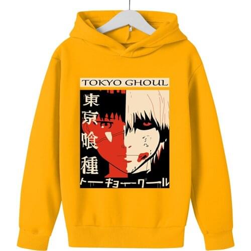 Tokyo Ghoul Kaneki Ken Eyes Japan Anime Print Pullovers Hoodie Loose Hip Hop Sweatshirt Punk Streetwear Harajuku Boy Girl Hoodie