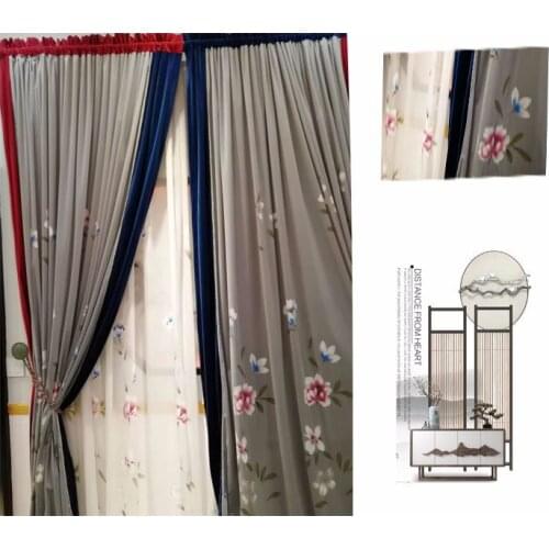 Polyester Door Curtain Tassel Thread String Room Divider Curtain Panel Window Deco Screen high-end villa model room
