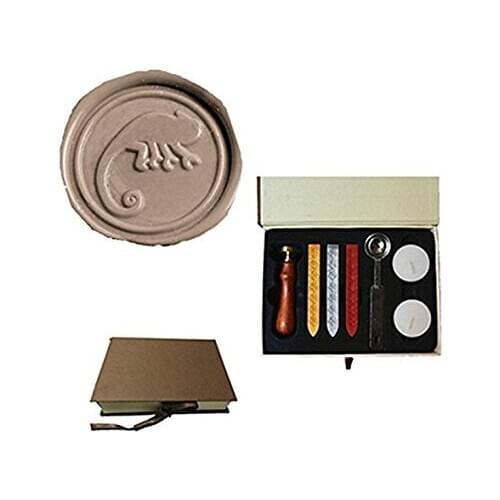 MDLG Vintage The lizard Custom Picture Logo Wedding Invitation Wax Seal Sealing Stamp Sticks Spoon Gift Box Set Kit