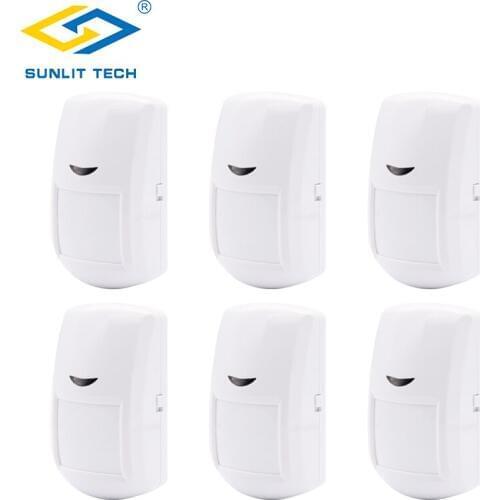1pc/2pcs/6pcs Lot 433MHz Wireless PIR Motion Sensor Detector for GSM/PSTN Home Security Burglar Alarm System alarma sensor