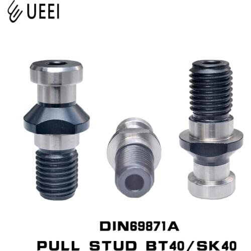 1pcs BT40 SK40 Heat treatment hardening, pull rod, CNC screw through hole and through water Pull Stud Retention Knob